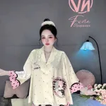 Đồ Bộ pijama Tay Lỡ Quần Đùi KH 10.15411