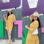 Đồ bộ quần đùi áo tay ngắn in quần