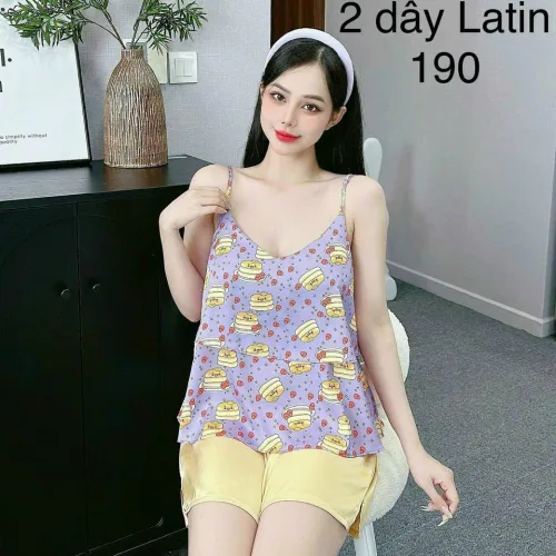 Đồ bộ quần đùi latin áo dây