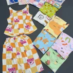 Đồ bộ sát nách 3 nơ sau quần lững