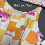 Đồ bộ sát nách 3 nơ sau quần lững