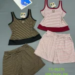 Đồ bộ sát nách quần đùi thun borip