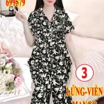 Đồ bộ tay ngắn quần đùi áo phối viền MT 9579
