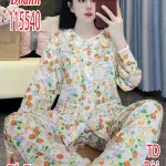 Đồ bộ Tole Nữ tay dài quần dài Dd 15540