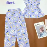 Đồ bộ vải tole áo sát nách quần lửng nhiều hoạ tiết size l