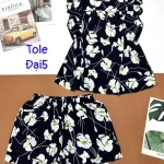 Đồ bộ vải tole số 5 quần đùi áo sát nách bèo