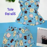Đồ bộ vải tole số 5 quần đùi áo sát nách bèo