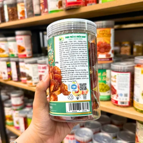 Ô Mai Đào Bổ Thơm Ngon 500g - Hũ Pet