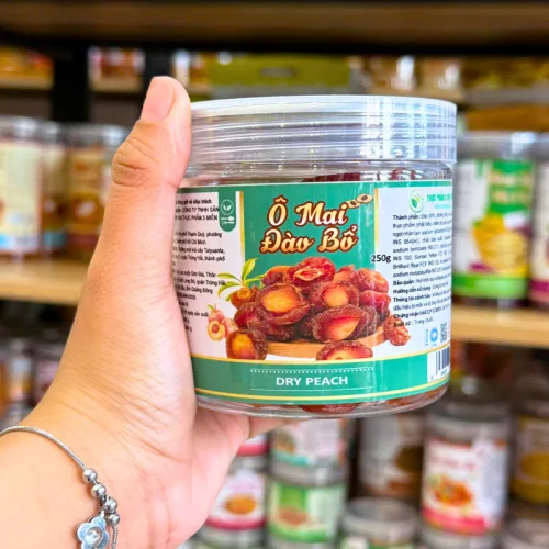 Ô Mai Đào Bổ Thơm Ngon Mini 250g - Hộp Pet