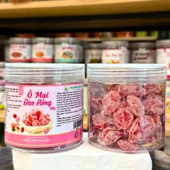 Ô Mai Đào Hồng Mini Thơm Ngon 250g - Hộp Pet