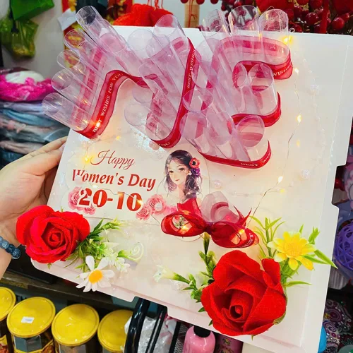Quà Tặng 8-3 Khuôn Hoa Đựng Tiền Cho Phái Đẹp