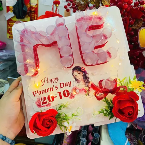 Quà Tặng 8-3 Khuôn Hoa Đựng Tiền Cho Phái Đẹp
