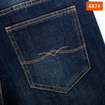 Quần Jeans Dài Nam Osl Aeroflex Deep-Black 95cm Jeans - 6874