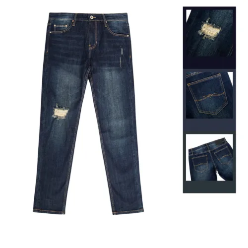 Quần Jeans Dài Nam Osl Aeroflex Deep-Black 95cm Jeans - 6874