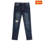 Quần Jeans Dài Nam Osl Aeroflex Deep-Black 95cm Jeans - 6874