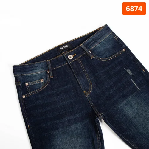 Quần Jeans Dài Nam Osl Aeroflex Deep-Black 95cm Jeans - 6874