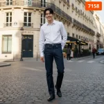 Quần Jeans Dài Nam Osl Aeroflex Deep-Black 95cm Jeans - 7158