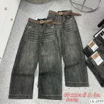 Quần Jeans Nữ Ống Rộng Vải Dày Mềm Không Co Giãn Có Nhiều Mẫu Cực Xinh