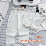 Quần Jeans Nữ Ống Suông Vải Dày Mềm Không Co Giãn Tôn Dáng