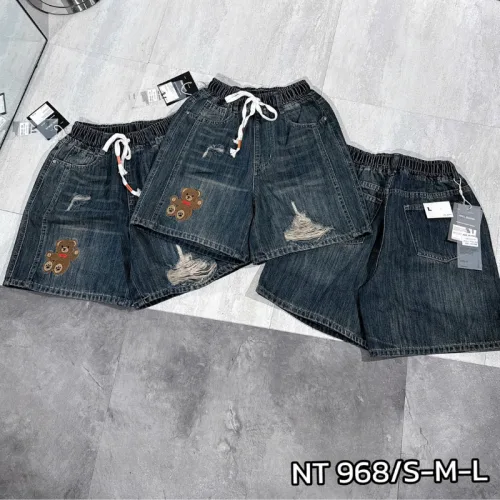 Quần Jeans Nữ Trơn Ống Rộng - Quần Ống Suông Jean Nữ - Quần Short Rách Vải Dày Mềm Không Co Giãn - Nhiều Mẫu