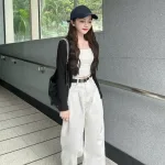 Quần Jeans Nữ Trơn Ống Rộng - Quần Ống Suông Jean Nữ - Quần Short Rách Vải Dày Mềm Không Co Giãn - Nhiều Mẫu