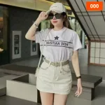 Quần Jeans Nữ Thụng - Quầng Thụng Nữ - Váy Jean Nữ Thêu Chanel Vải Đẹp Dày Mềm Không Co Giãn