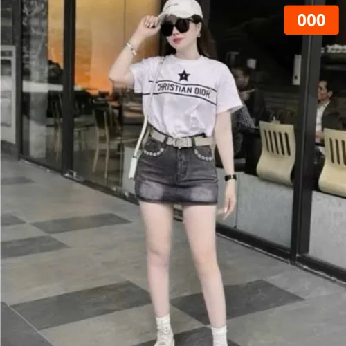 Quần Jeans Nữ Thụng - Quầng Thụng Nữ - Váy Jean Nữ Thêu Chanel Vải Đẹp Dày Mềm Không Co Giãn