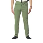 Quần Kaki Dài Nam Co Giãn Màu Xanh Rêu