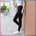 Quần Leggin nữ 2 túi sau màu đen kèm túi cao cấp