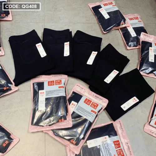 Quần Leggin nữ 2 túi sau màu đen kèm túi cao cấp
