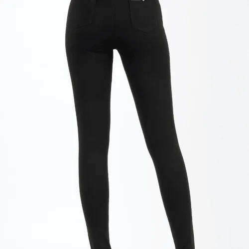 Quần Leggin nữ 2 túi sau màu đen kèm túi cao cấp