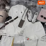 Quần Short Jean Nữ Thêu Logo - Quần Short Kaki Kiểu - Quần gIả Váy Dây Không Co Giãn Đứng Form Chuẩn