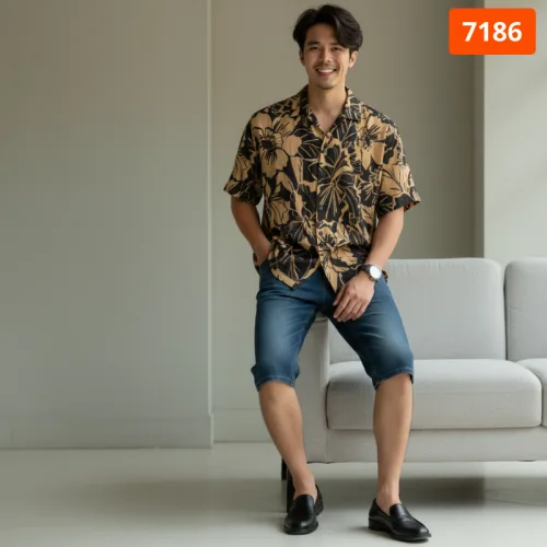 Quần Short Jeans Nam Denim Nam Diagonal Old Sailor - 7186