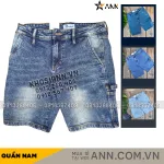 Quần Short Jeans Nam Rurumen Cao Cấp Chất Liệu Co Giãn (Có size 36)