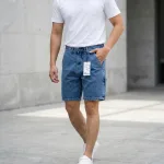 Quần Short Jeans Nam Rurumen Cao Cấp Chất Liệu Co Giãn (Có size 36)