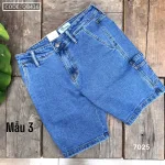 Quần Short Jeans Nam Rurumen Cao Cấp Chất Liệu Co Giãn (Có size 36)
