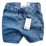 Quần Short Jeans Nam Rurumen Cao Cấp Chất Liệu Co Giãn (Có size 36)