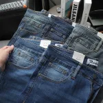 Quần Short Jeans Nam Rurumen Cao Cấp Chất Liệu Co Giãn Size Từ 50kg-90kg (Có size 36)