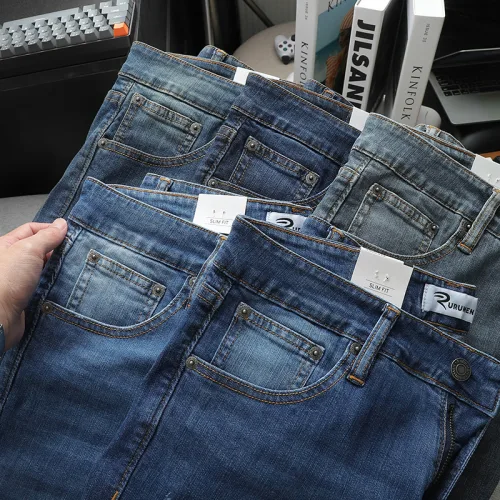 Quần Short Jeans Nam Rurumen Cao Cấp Chất Liệu Co Giãn Size Từ 50kg-90kg (Có size 36)