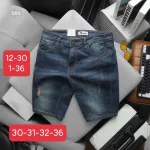 Quần Short Jeans Nam Rurumen Cao Cấp Chất Liệu Co Giãn Size Từ 50kg-90kg (Có size 36)