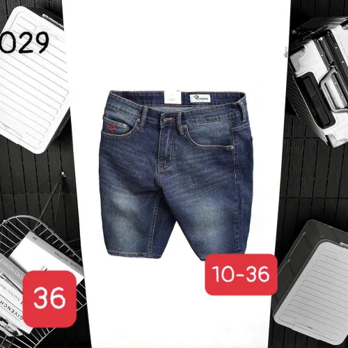 Quần Short Jeans Nam Rurumen Cao Cấp Chất Liệu Co Giãn Size Từ 50kg-90kg (Có size 36)