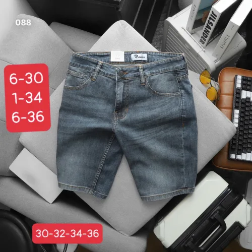 Quần Short Jeans Nam Rurumen Cao Cấp Chất Liệu Co Giãn Size Từ 50kg-90kg (Có size 36)