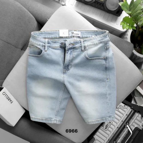 Quần Short Jeans Nam Rurumen Cao Cấp Chất Liệu Co Giãn Size Từ 50kg-90kg (Có size 36)