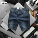 Quần Short Jeans Nam Rurumen Cao Cấp Chất Liệu Co Giãn Size Từ 50kg-90kg (Có size 36)