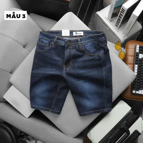 Quần Short Jeans Nam Rurumen Cao Cấp Chất Liệu Co Giãn Size Từ 50kg-90kg (Có size 36)