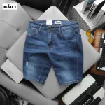 Quần Short Jeans Nam Rurumen Cao Cấp Chất Liệu Co Giãn Size Từ 50kg-90kg (Có size 36)