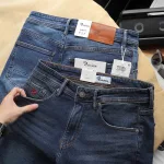 Quần Short Jeans Nam Rurumen Màu Xanh Cao Cấp Hàng VNXK