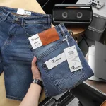 Quần Short Jeans Nam Rurumen Màu Xanh Cao Cấp Hàng VNXK