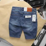 Quần Short Jeans Nam Rurumen Màu Xanh Cao Cấp Hàng VNXK