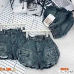 Quần Short Jeans Nữ - Quần Jeans Ống Suông - Quần Bí Ngô - Váy Ngắn Nữ Dễ Thương Vải Đẹp Dày Mềm Không Co Giãn